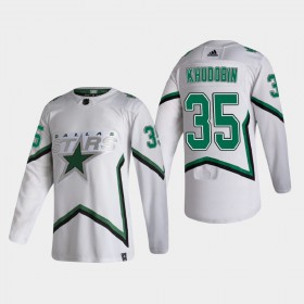 Miesten NHL Dallas Stars Pelipaita Anton Khudobin 35 2020-2021 Reverse Retro Authentic